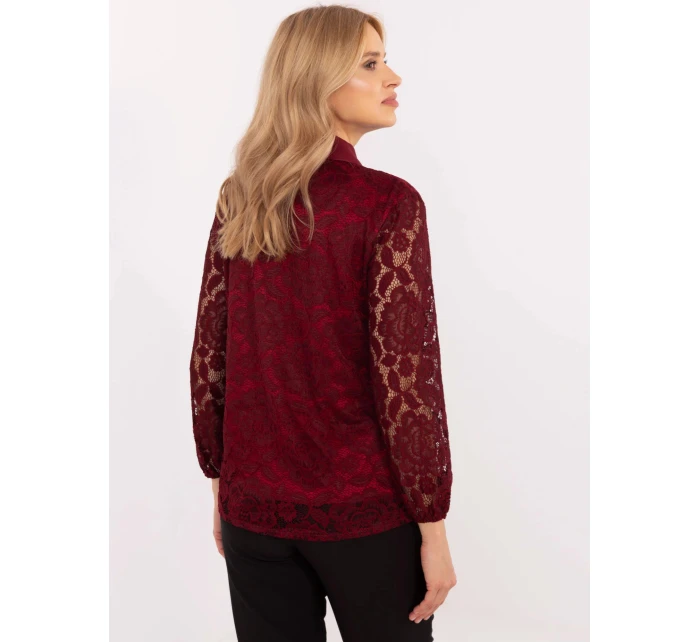 Dámska košeľa MI KS C242.16X Bordeaux - FPrice Dámska košeľa MI KS C242.16X Bordeaux - FPrice