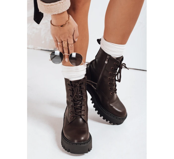 Dámské zateplené hnědé Dstreet model 21993465 - FashionStreet