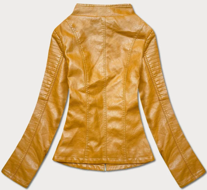 Žltá bunda ramoneska so stojačikom (B14-7) Žltá bunda ramoneska so stojačikom (B14-7)