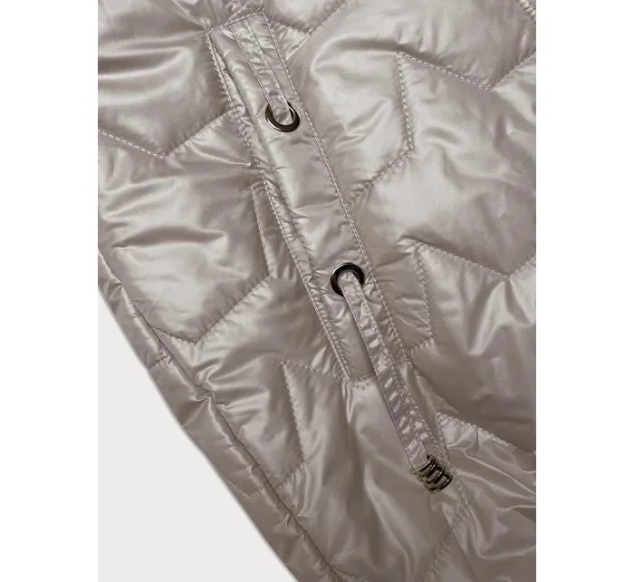 Dámsky top bez rukávov S'West s rebrovaným lemom v perlovo ružovej farbe (B8240-51)