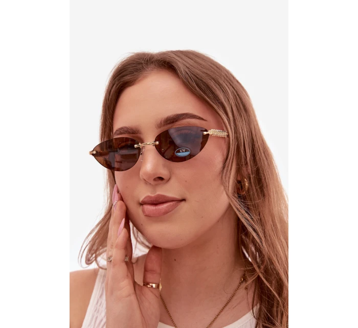 Dámské sluneční brýle s UV model 22031537 tmavě hnědé - Boto