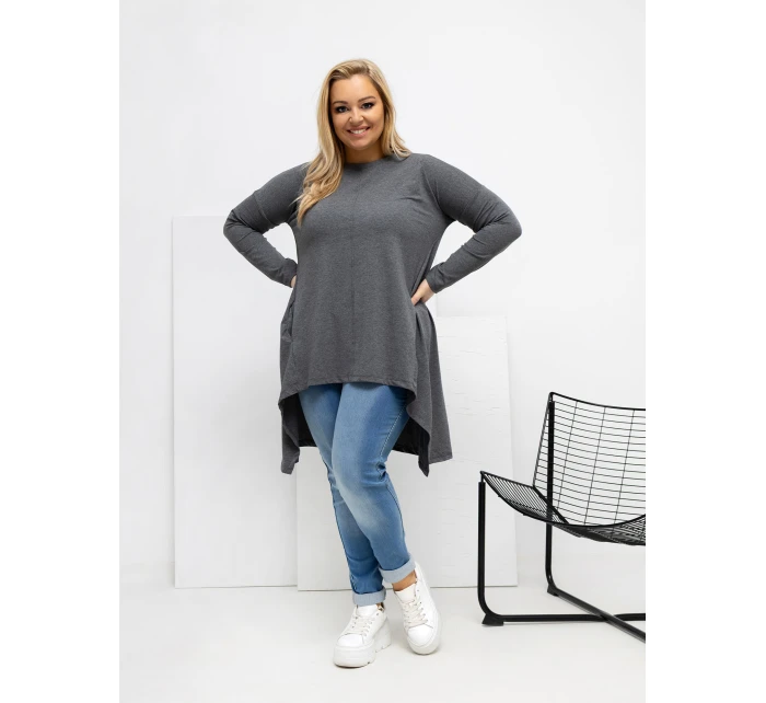 Blúzka RV BZ 7054 1.06 tmavosivá