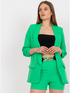 Elegantný zelený dámsky set so šortkami