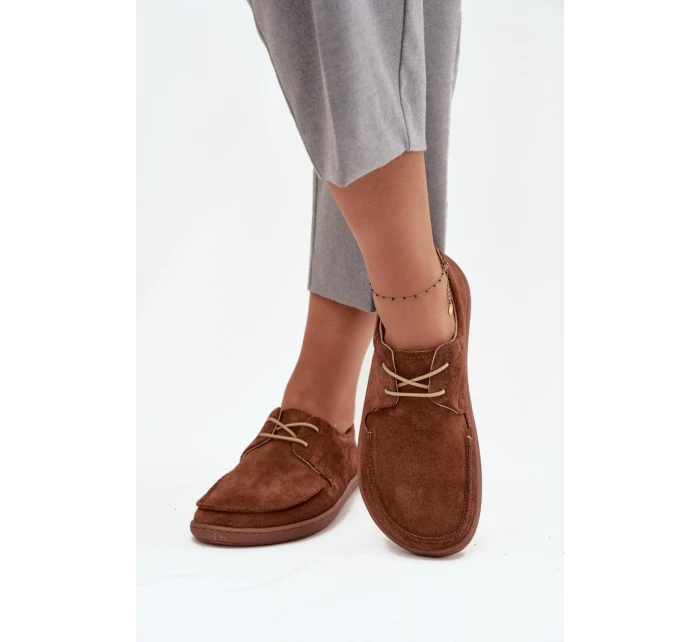 Dámske poltopánky 327 Brown - Krok vo veľkom štýle