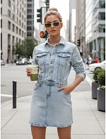 Džínové mini šaty   - model 22067246