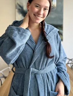 Dámský župan dlouhý s kapucí model 20858789 - Vienetta