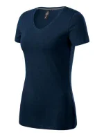 Malfini Action Tričko s výstrihom do V W MLI-70102 navy blue