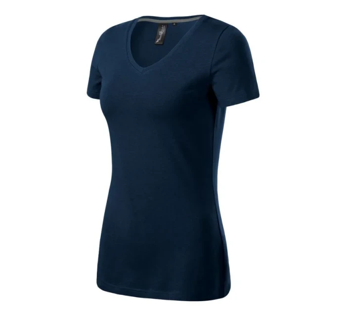 Action Tričko s výstřihem do V W model 20116878 navy blue - Malfini