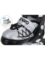 INLINE KORČULE-KORČULE NA KOLIESKOVÉ KORČULE 4V1 ENERO PRO LED 38-41 ŠEDÁ