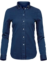 TJ Denim keprová halenka s dlouhým rukávem 18. indigo blue model 22409106 - Tee Jays TJ Denim keprová halenka s dlouhým rukávem 18. indigo blue model 22409106 - Tee Jays