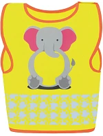 Korntex FUN Detská bezpečnostná vesta 76.FUNY hi vis yellow/elephant Korntex FUN Detská bezpečnostná vesta 76.FUNY hi vis yellow/elephant
