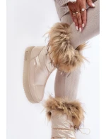 Dámské Sněhule S Kožíškem Béžové Big Star model 21637425 - Big Star Shoes