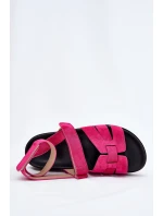 Eko Semišové Sandály Dámské S Zipem Fuchsie model 21699110 - Boto