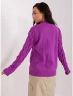 Jumper AT SW model 22552164 tmavě fialový - FPrice Jumper AT SW model 22552164 tmavě fialový - FPrice
