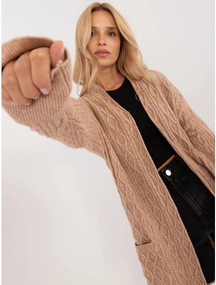Kardigan AT SW model 20463725 camelowy - FPrice