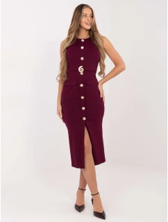 Šaty IT SK 21891.61 burgundy