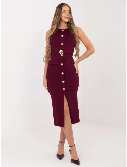 Šaty IT SK 21891.61 burgundy