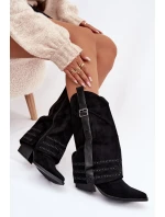 Kovbojské topánky Camilora - čierne Kovbojské topánky Camilora - čierne