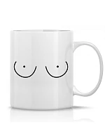 PRSA (SMALL) - klasický biely keramický hrnček 300 ml