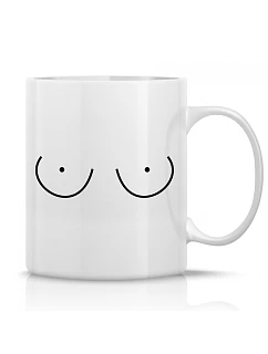 PRSA (SMALL) - klasický biely keramický hrnček 300 ml