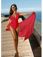 Dámske jednodielne plavky Fashion 31 S1009V1-6 Red - Self