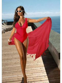 Dámske jednodielne plavky Fashion 31 S1009V1-6 Red - Self