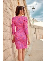 Denní šaty model 20329937 tmavě růžové - Roco Fashion