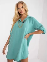 Dámske šaty voľného strihu DHJ SK V2209 Mint - FPrice