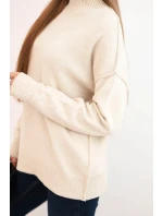 Dámský svetr volný  Béžový model 21489392 - Kesi