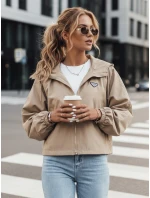 Dámska nadrozmerná bunda CATRAL tmavo béžová FashionStreet TY4190