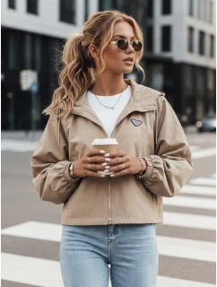 Dámska nadrozmerná bunda CATRAL tmavo béžová FashionStreet TY4190