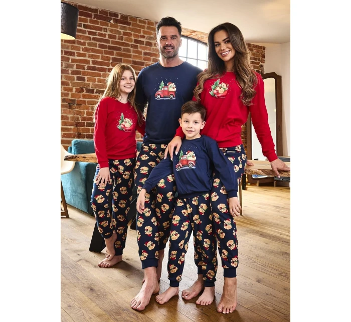 Cornette Kids Boy 593/172 Teddy 2 l/r Vianočné pyžamo 86-128