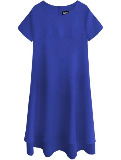 Trapézové šaty v Chrpová farbe (436ART) Trapézové šaty v Chrpová farbe (436ART)