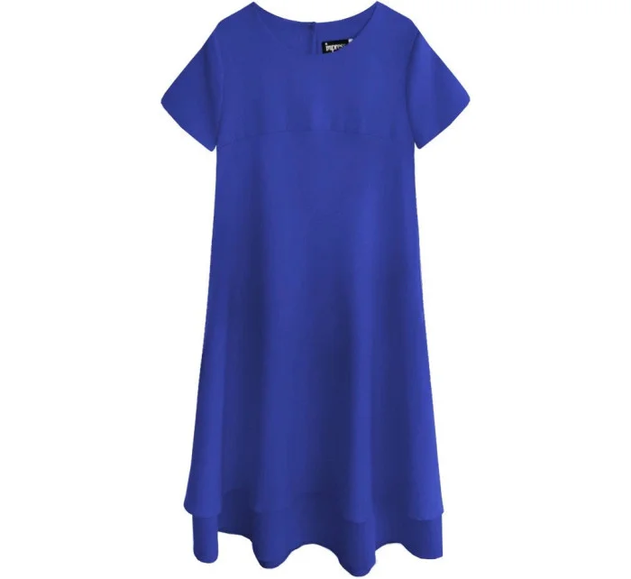 Trapézové šaty v Chrpová farbe (436ART)