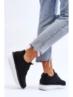 Dámská šněrovací sportovní obuv Černá model 21622857 - Boto