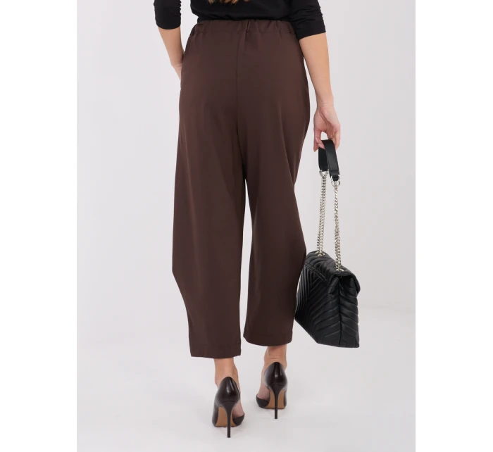 Spodnie IT SP model 21782428 brązowy - FPrice Spodnie IT SP model 21782428 brązowy - FPrice