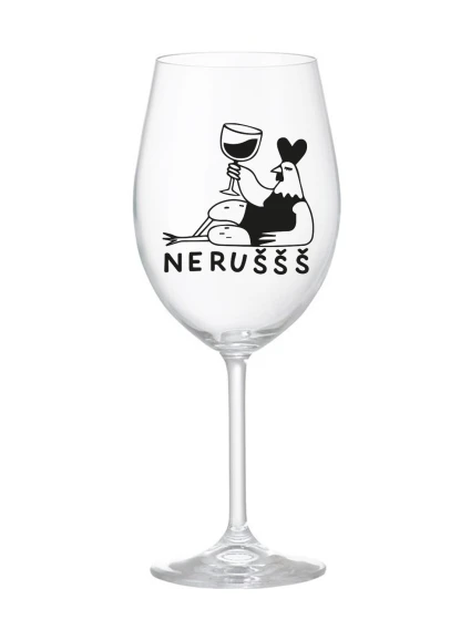NERUŠŠŠ - číry pohár na víno 350 ml