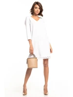 Dámske šaty T324/1 Biela - Tessita