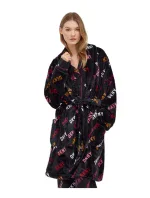 Dámsky župan YI2222688F 006 tm.šedá s potlačou - DKNY