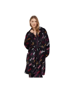 Dámsky župan YI2222688F 006 tm.šedá s potlačou - DKNY