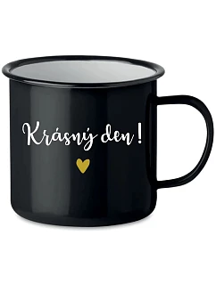 HRNEK KRÁSNÝ DEN! - černý plecháček 350 ml