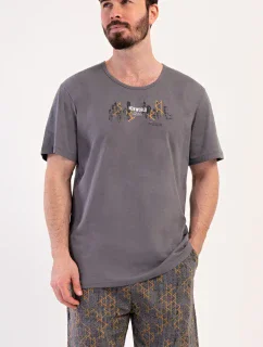 Dámske domáce šaty s krátkymi rukávmi Barbara