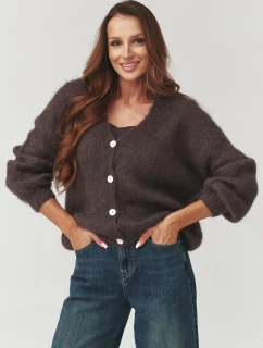 Sveter na gombíky model 219736 Makadamia