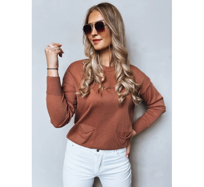 Dámsky sveter MOLLY light pink FashionStreet MY2163