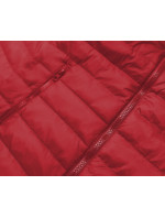 Tmavě červená lehká dámská prošívaná bunda model 17050608 - J.STYLE
