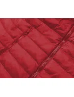 Tmavě červená lehká dámská prošívaná bunda model 17050608 - J.STYLE