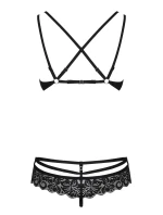 Dámsky erotický set 860-SET čierny - OBSESSIVE