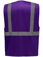 Yoko HVW 801 Hi-Vis multifunkčná vesta 79.W801 fialová Yoko HVW 801 Hi-Vis multifunkčná vesta 79.W801 fialová