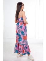 Šaty s motívom listov fialovej Šaty s motívom listov fialovej