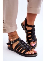 Kožené Sandály S Černe model 21617384 - Boto